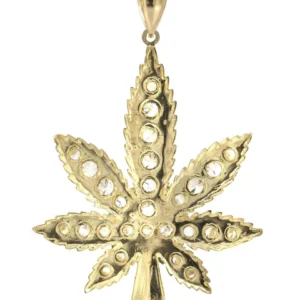 Pot Leaf 10K Gold Pendant | 13.5 Grams